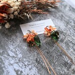 金木犀のチェーンイヤリングorピアス