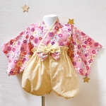 berry garden✿ベビー袴＋お花のヘアバンド