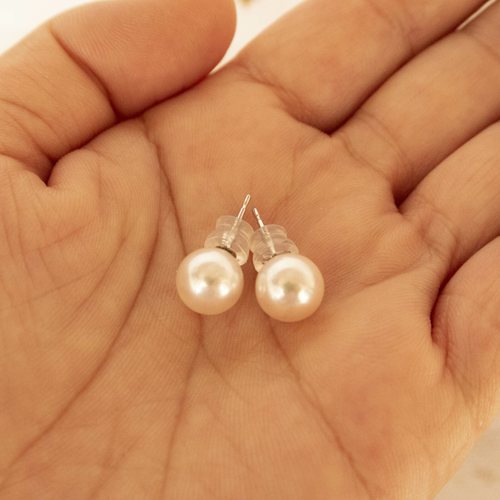 アコヤ真珠 1粒ピアス8.5mm 14kwg [2P35501] - ウリカ - 真珠専門店 