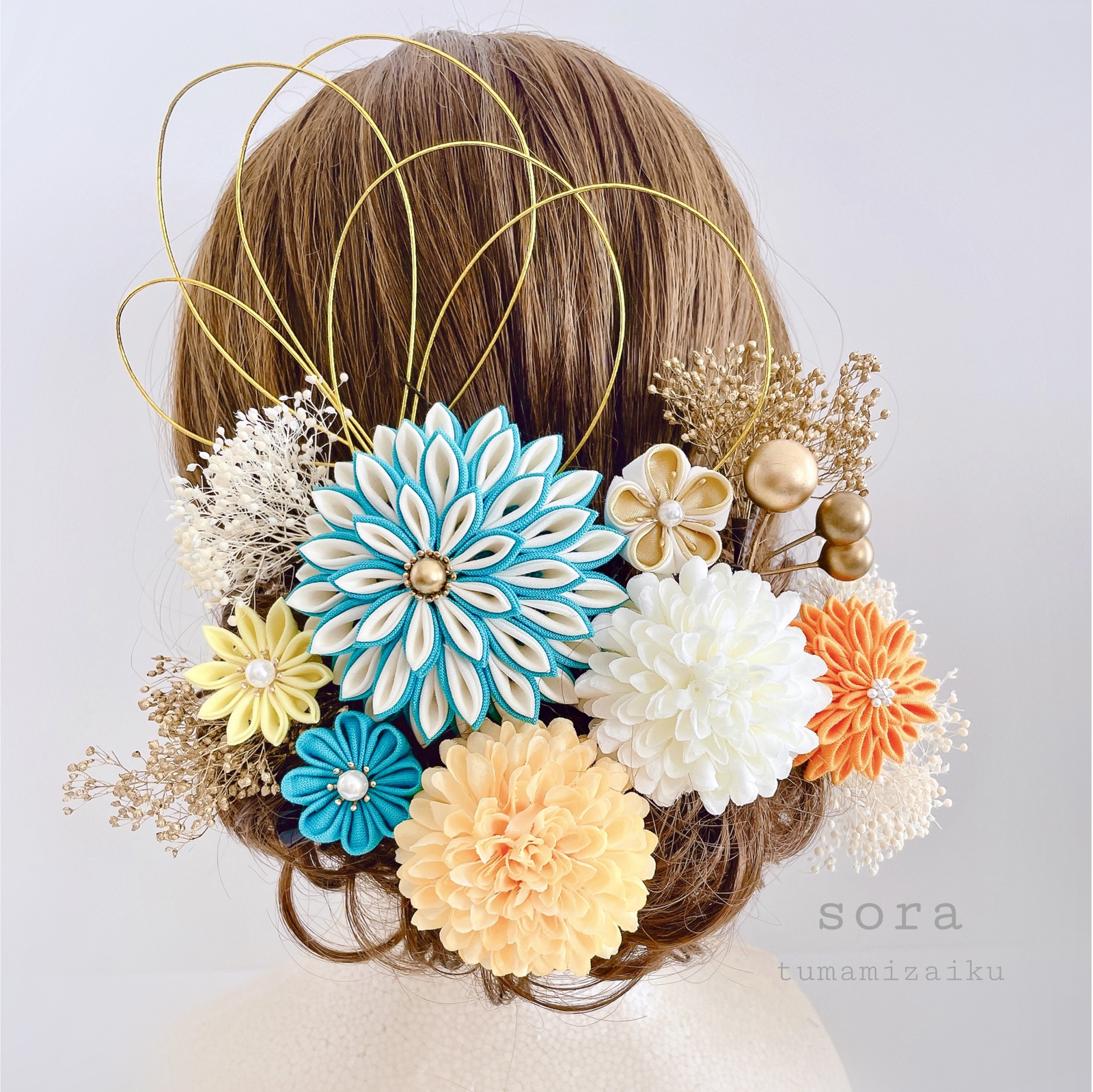 ❤︎さまオーダー　イヤーカフ　ヘッドパーツセット　アーティフィシャルフラワー アーティフィシャルフラワー - ヘアアクセサリーの人気通販