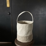 ［新作］フェザーグレー×薄カーキのone_toneトートバッグ