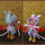 カエルだけどねずみセット  ピンク