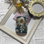 ポニーフック　インド刺繍リボンヘアアクセサリー　グリーン