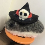 78.限定発売💀ハロウィン🎃ドクロ魔女帽