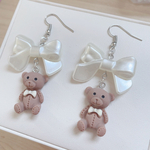 ピアス　くまちゃん　リボン