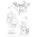 No.33　スタンプステッカー　動物たちのクリスマス　B　アクリル台用