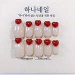 【𝐍𝐨.𝟏𝟒𝟓】하트네일　ハートネイル　シンプルネイル　ネイルチップ　韓国ネイル　ぷっくり　ハナネイル　145