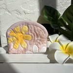 🌼ハワイアンキルト　ティアレ　ミニ　ポーチ🌼