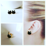 黒ねこピアス③