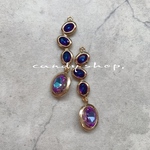 glass charm   purple
