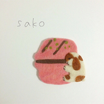 ぎゅーっとするウサギさんのコースター
