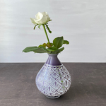 pattern vase　紫菱花