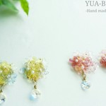 紫陽花～朝露の雫 ピアス・イヤリング