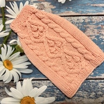 ピンクのアランセーター（胴まわり30cm）