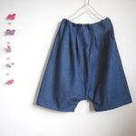ブルーデニム(着丈65cm) サルエルパンツ　