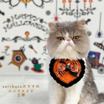 🧡ハートのまえかけ🧡　ハロウィンver.  オレンジ🎃🎶