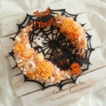 ☆受注生産☆プリザーブド・ドライフラワーのハロウィンハーフリース