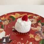 クリスマスケーキのベビーヘアクリップ