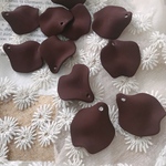 マットフラワー花びらパーツパープル4P♡