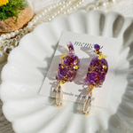 ドライフラワー🌼*･🦋𓈒𓏸 𓈒 𓏸 𓐍猫ピアス