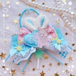 ♡うさ耳ヘアゴム♡いたずらBABYくま＆ななうさコラボ
