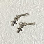 リカちゃんミニシルバークロスピアス