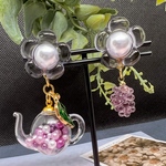 ✧︎葡萄香るフルーツティーポット ピアス/イヤリング✧︎
