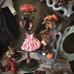 【🍄NEW🍄】1/12サイズ ／にょきにょに🍄きのこのハンガーラック×ハンガーセット🎶　ブライス　オビツ11 などに　送料無料
