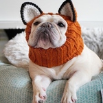 予約販売　キツネ　ニット帽　防寒対策　犬服　コスプレ　卯年　フレンチブルドッグ　ボストンテリア　シュナウザー　パグ　トイプードル　柴犬　コーギー　ポメラニアン