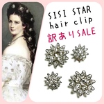 [訳アリ] エリザベートのシシィスター風ヘアピアス★ヘアピン★ヘアクリップ
