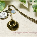 ☆アンティーク調アリスのティーカップブックマーク☆