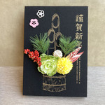 新作・数量限定【大人気】お正月 ミニ門松　ー壁掛け・置き型　２way bk
