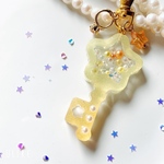 星鍵⭐︎ミニリングシャシャカキーホルダー　イエローオレンジ💛🧡