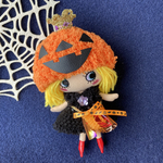 ハロウィン　かぼちゃ帽子ワンピースコーデセット　イーマリーちゃん　イアンヌちゃん