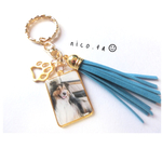 【受注制作】タッセル付き original keyring 愛犬のお写真でお作りします。