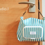 『mirai99さまオーダー品』【Studio.I】大人カワイイ♪オリジナルおむつポーチ＊出産祝いにも大人気＊ベビー用品もオシャレに可愛く＊ベージュボーダー