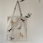 ＊再入荷＊シンプルトート/Ｌ　(イタグレちゃん) beige