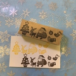 ❄クリスマススタンプ⑤＊中❄️スタンプ＊はんこ