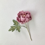 立体刺繍 芍薬 シャクヤク peony (紫) 1本ブーケ 