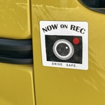 NOW ON REC ドライブレーコーダー　マグネットステッカー　カーステッカー