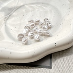 30pcs[約7×8mm] バロック アクリルパール ビーズ 貫通穴 a452