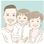 【期間限定】思い出のお写真を元にふんわり温かい似顔絵お描きします！