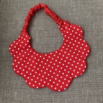 【大型犬用】⚫︎◯真っ赤なドットのもくもくスタイ◯⚫︎