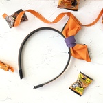 【季節限定！ハロウィンヴァージョン】立体！ウサ耳風リボンカチューシャ