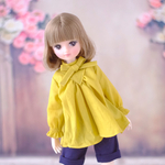 リカちゃん服＊マスタードカラーのフリルブラウス＊ブライス