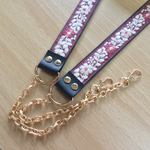 インド刺繍リボンのショルダーストラップ