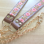 インド刺繍リボンのショルダーストラップ