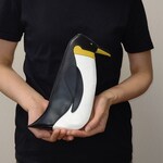 【再販】本革 ペンギンクラッチバッグ 取り外しショルダーチェーン付き