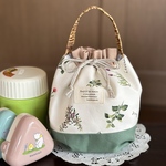 - ̗̀ 保冷保温  ̖́-  ＊縦長タイプ ハーブ🌿スープジャーランチに　おくたごんきんちゃく 