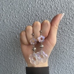 キラキラフラワーシルバーピアス